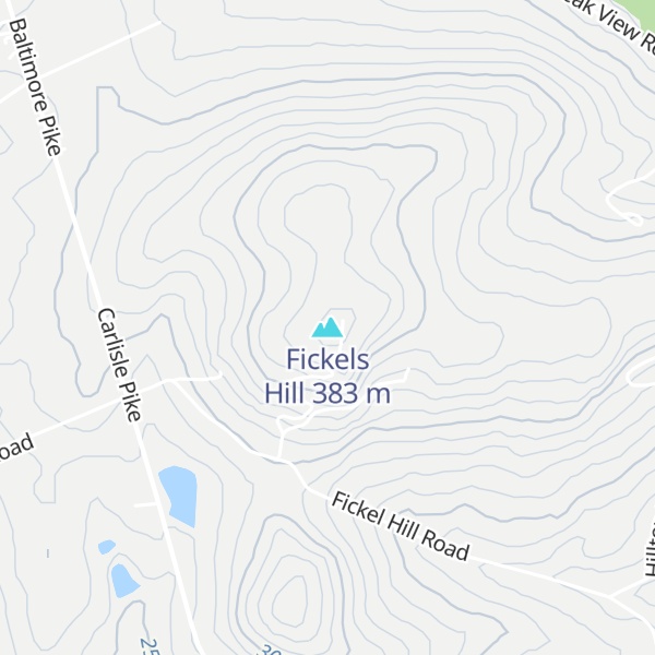 Map of Fickels Hill