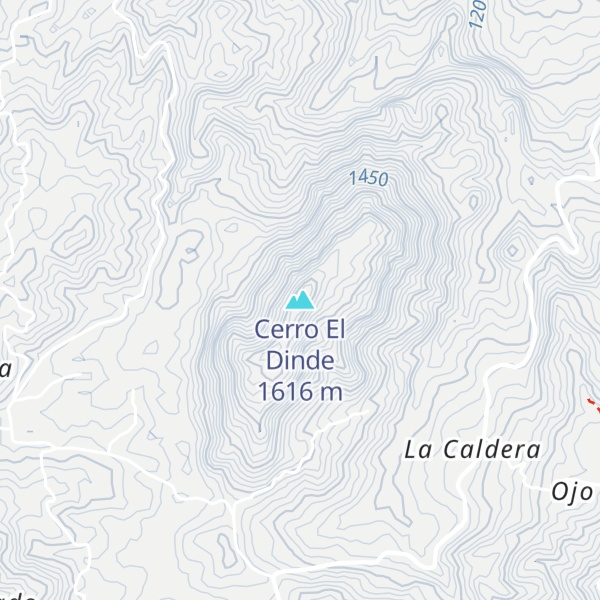 Map of Cerro El Dinde