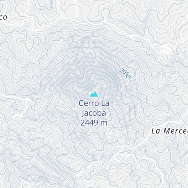 Map of Cerro La Jacoba