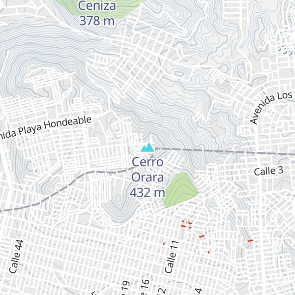Map of Cerro Orara