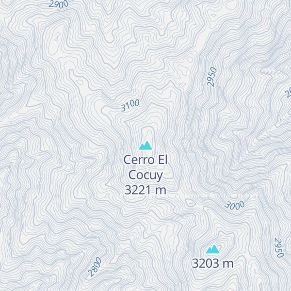 Map of Cerro El Cocuy