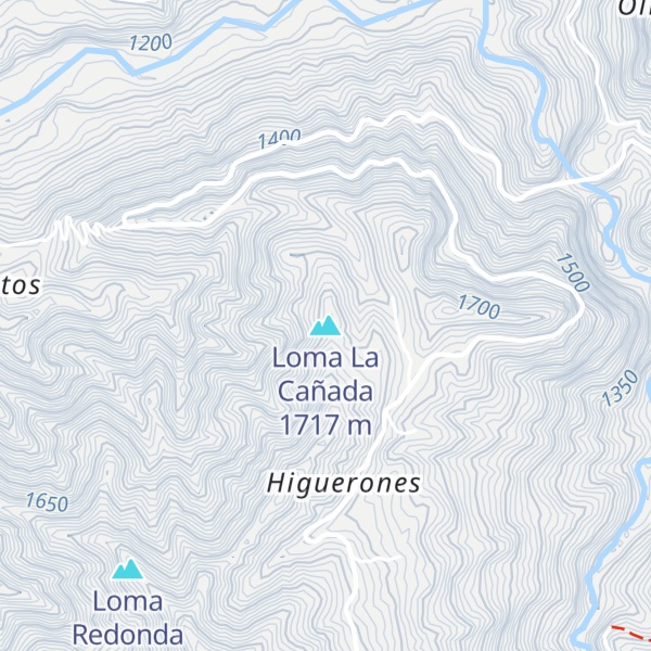 Map of Loma La Cañada