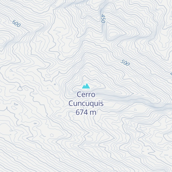 Map of Cerro Cuncuquis