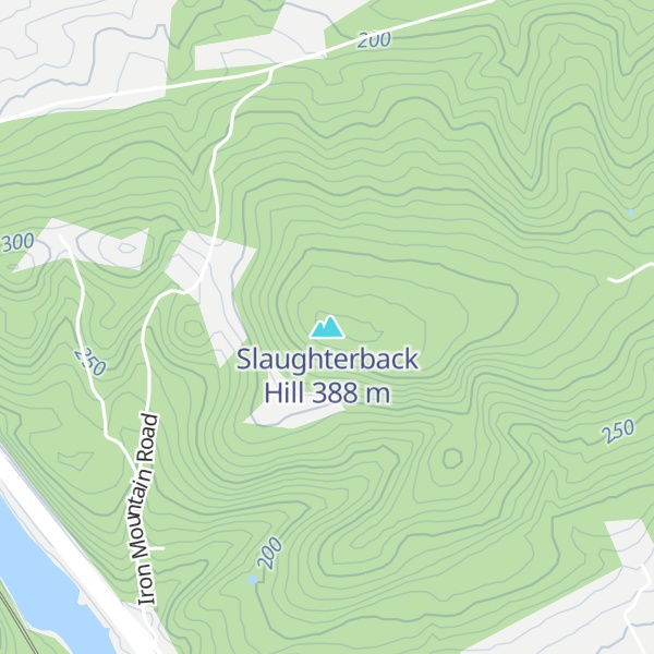 Map of Slaughterback Hill