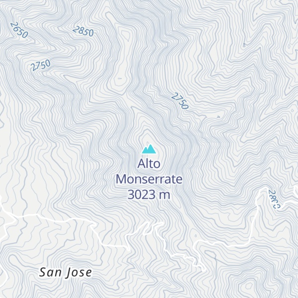 Map of Alto Monserrate