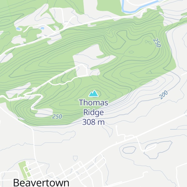 Map of Thomas Ridge