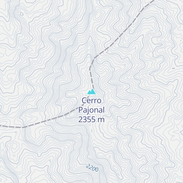Map of Cerro Pajonal
