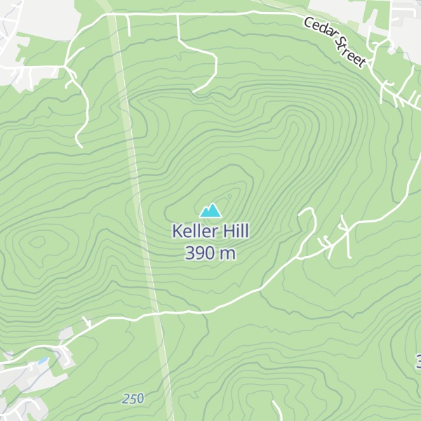 Map of Keller Hill