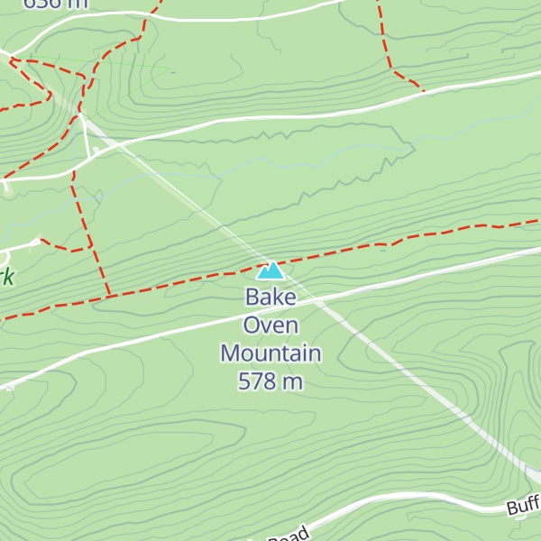Map of Bake Oven Mountain
