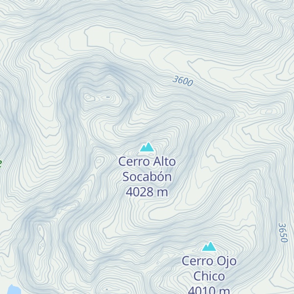 Map of Cerro Alto Socabón