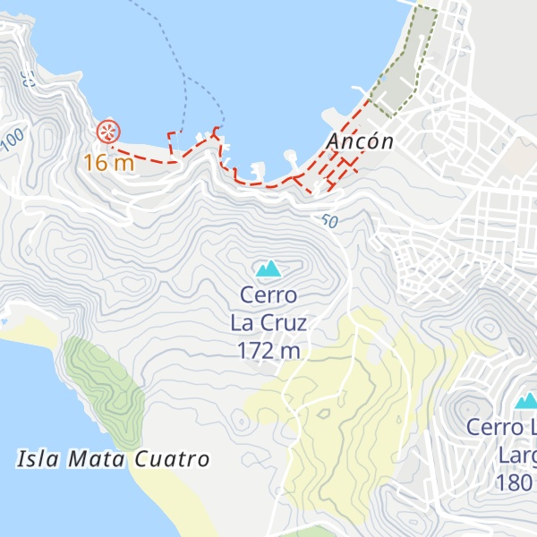 Map of Cerro La Cruz
