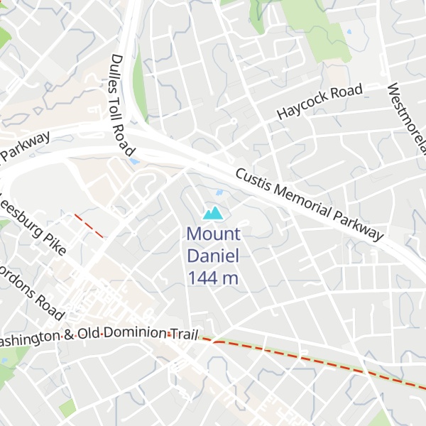 Map of Mount Daniel