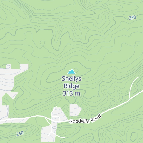 Map of Shellys Ridge