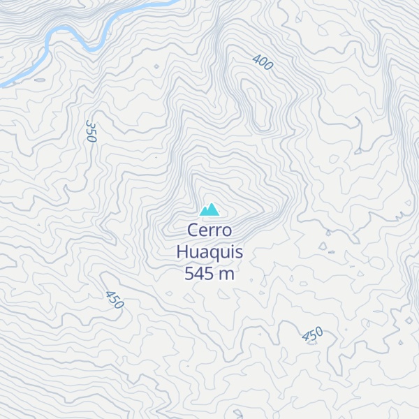 Map of Cerro Huaquis