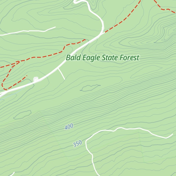 Map of Booney Mountain