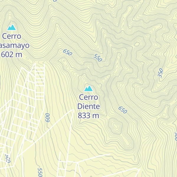 Map of Cerro Diente