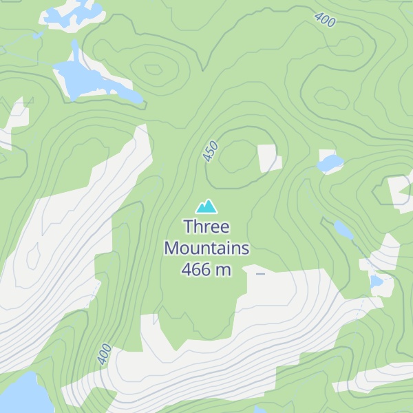 Map of Three Mountains
