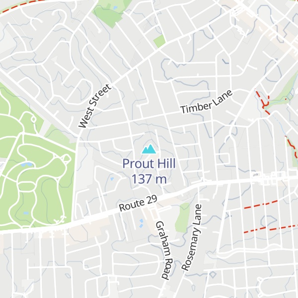 Map of Prout Hill