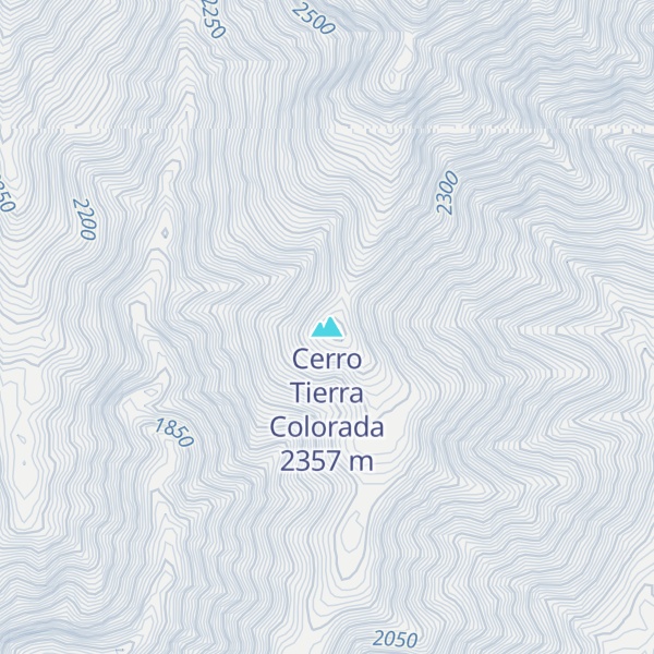 Map of Cerro Tierra Colorada