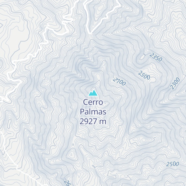 Map of Cerro Palmas
