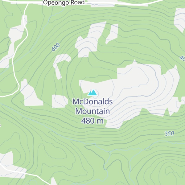Map of McDonalds Mountain