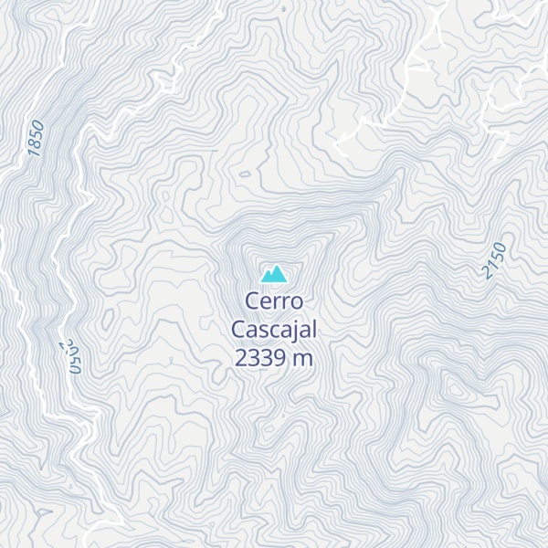 Map of Cerro Cascajal