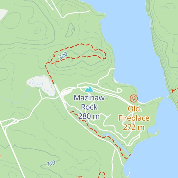 Map of Mazinaw Rock