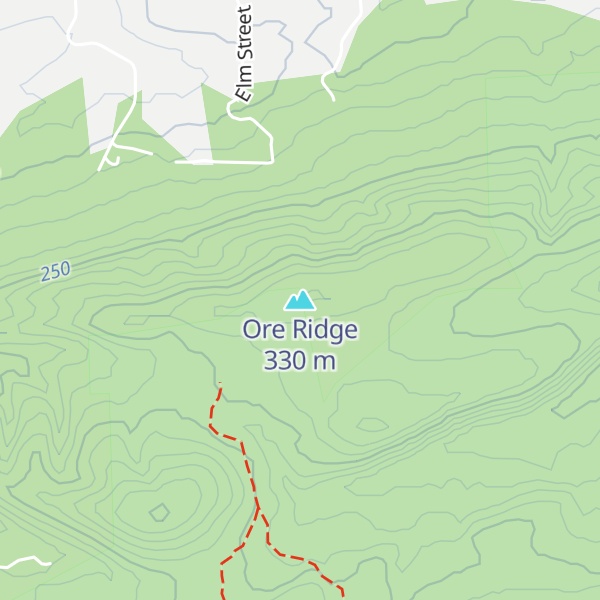 Map of Ore Ridge
