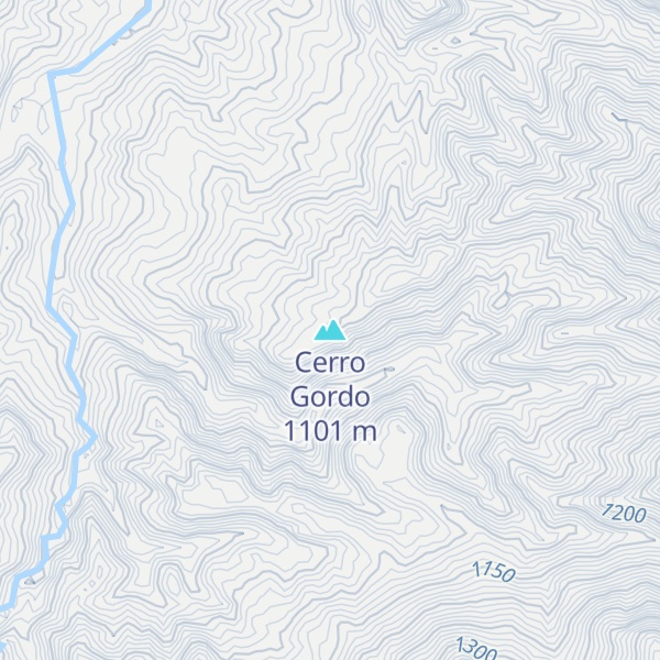 Map of Cerro Gordo
