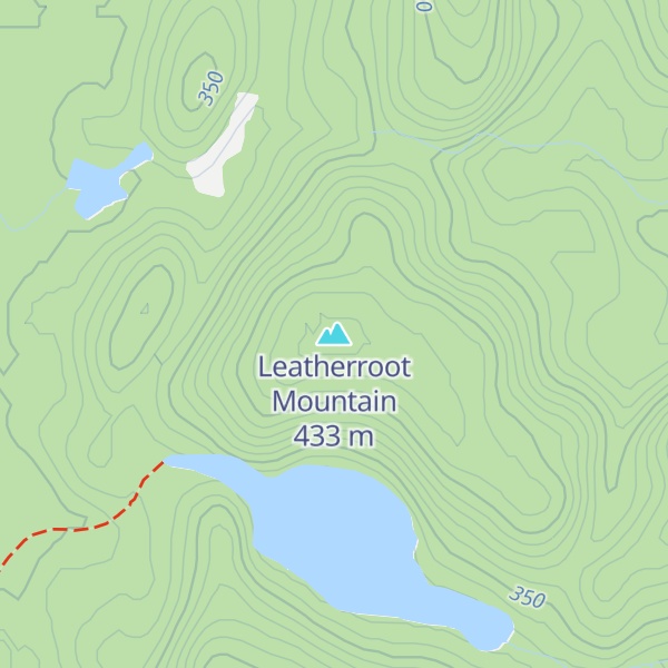 Map of Leatherroot Mountain