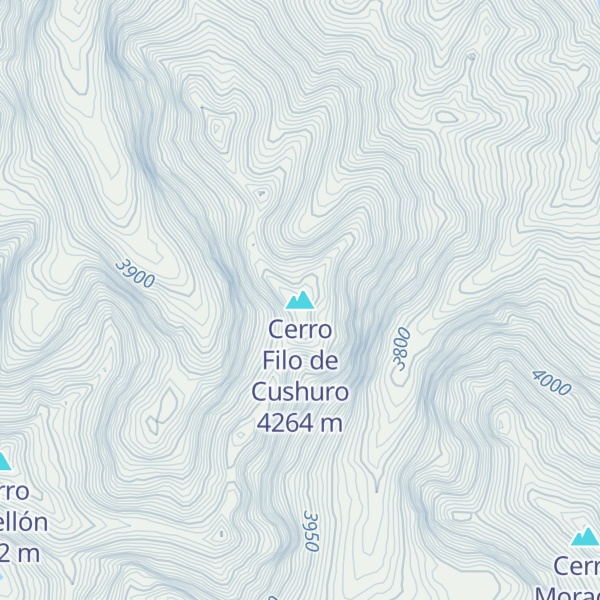 Map of Cerro Filo de Cushuro