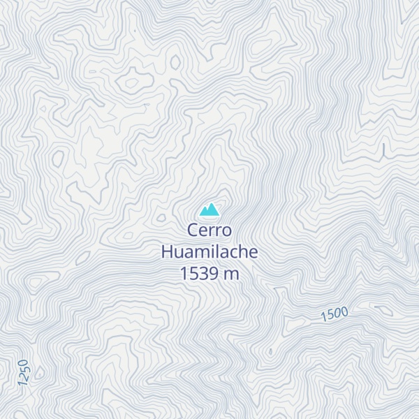 Map of Cerro Huamilache