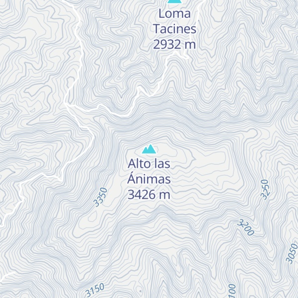 Map of Alto las Ánimas
