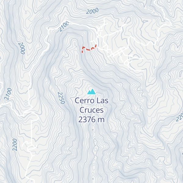 Map of Cerro Las Cruces