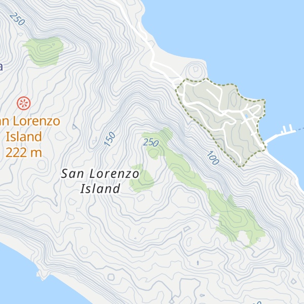 Map of Cerro Encantado