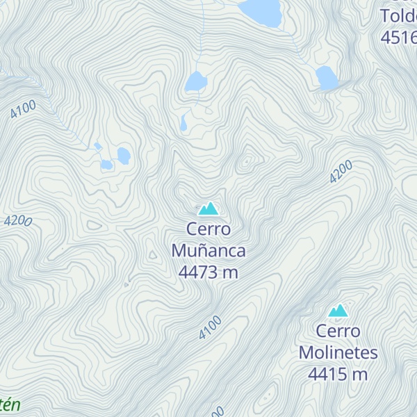 Map of Cerro Muñanca
