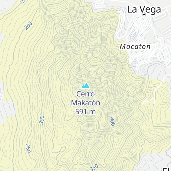 Map of Cerro Makatón