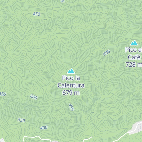Map of Pico la Calentura