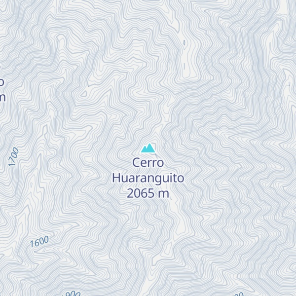 Map of Cerro Huaranguito