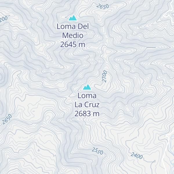 Map of Loma La Cruz