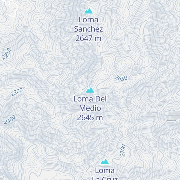 Map of Loma Del Medio