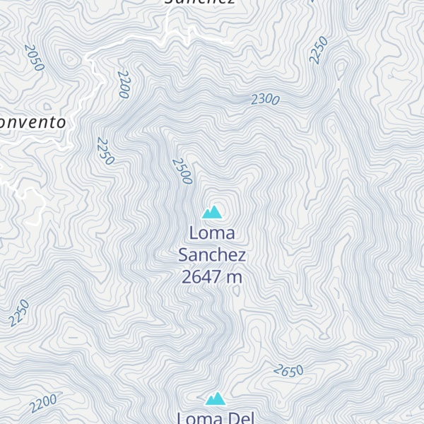 Map of Loma Sanchez
