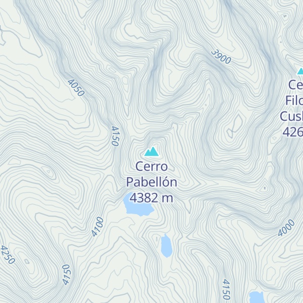Map of Cerro Pabellón