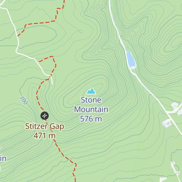 Map of Stone Mountain
