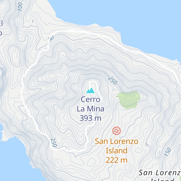 Map of Cerro La Mina
