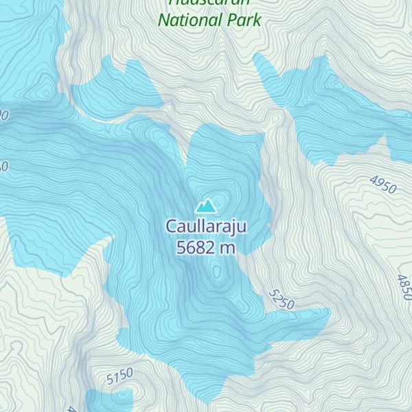 Map of Caullaraju