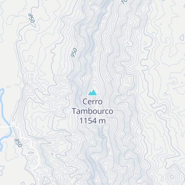 Map of Cerro Tambourco