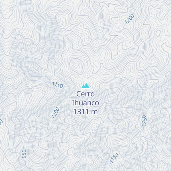 Map of Cerro Ihuanco