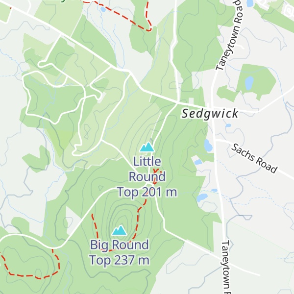 Map of Little Round Top