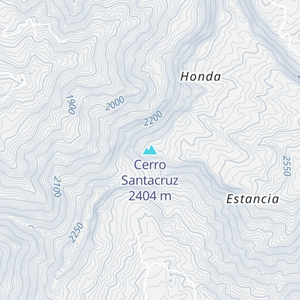 Map of Cerro Santacruz